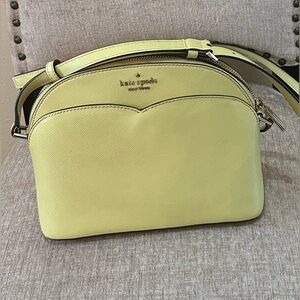 Kate Spade Payton Dome Crossbody Bag (Frosty Lime) Saffiano Leather